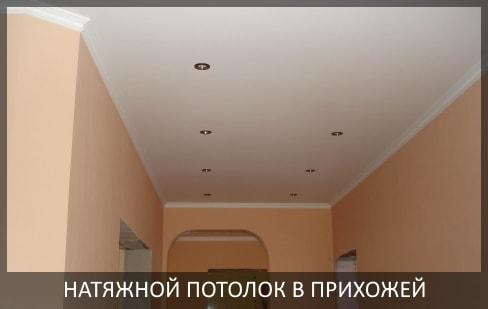 Натяжные потолки в прихожей фото цены в Томске и Северске от компании - Потолок Мастер. Заказать натяжные потолки в прихожую, коридор по выгодной цене.
